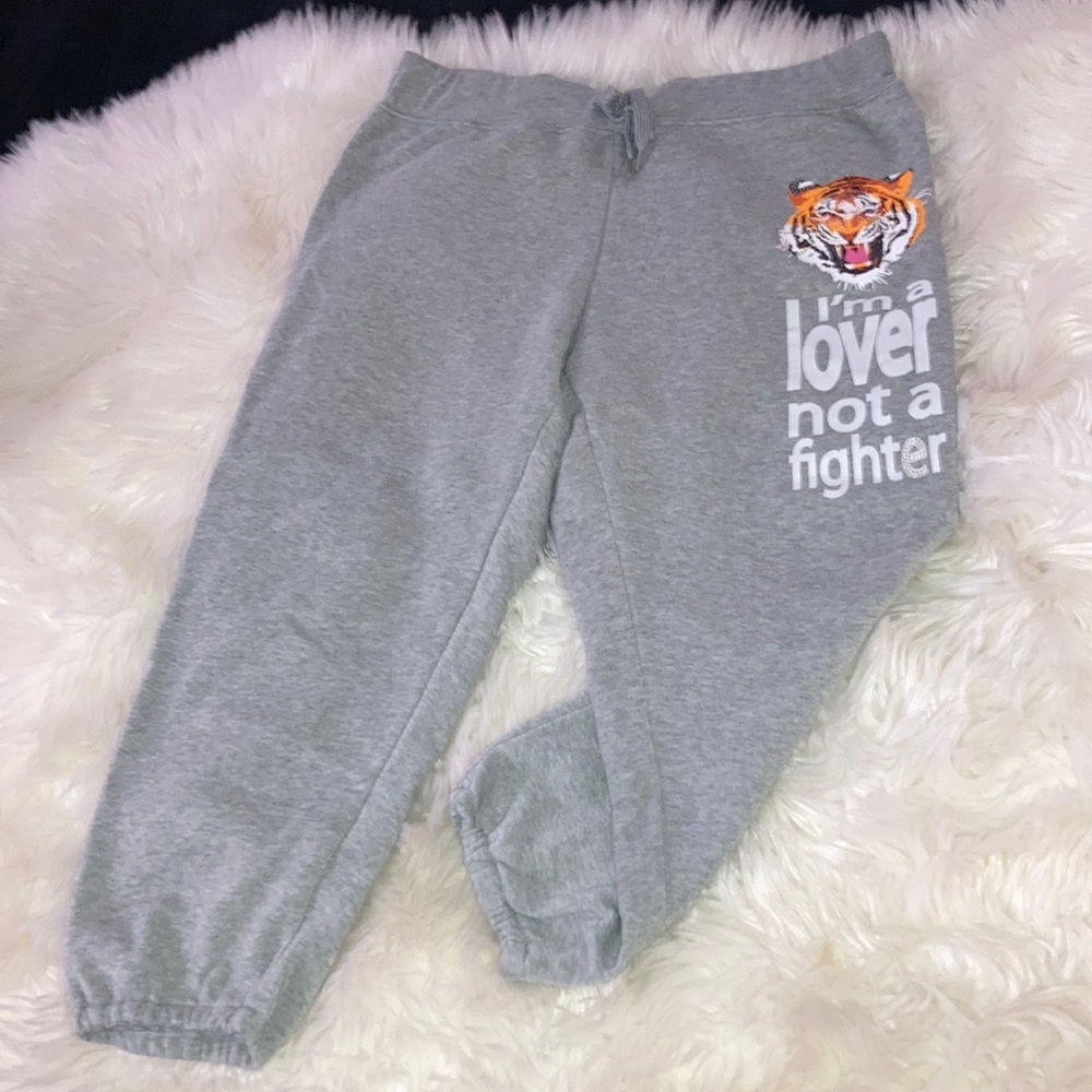 LOVE 2B FREE Tiger Crop Sweats